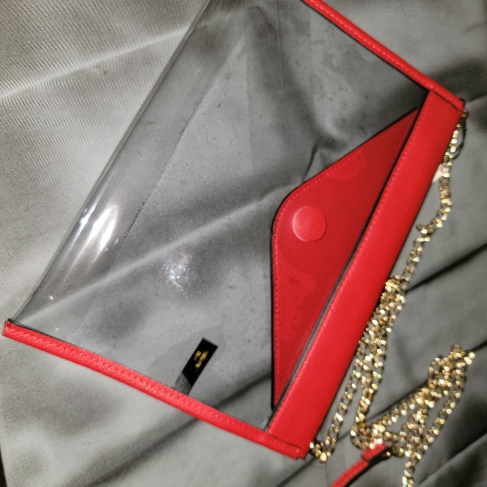 Clear clutch purse